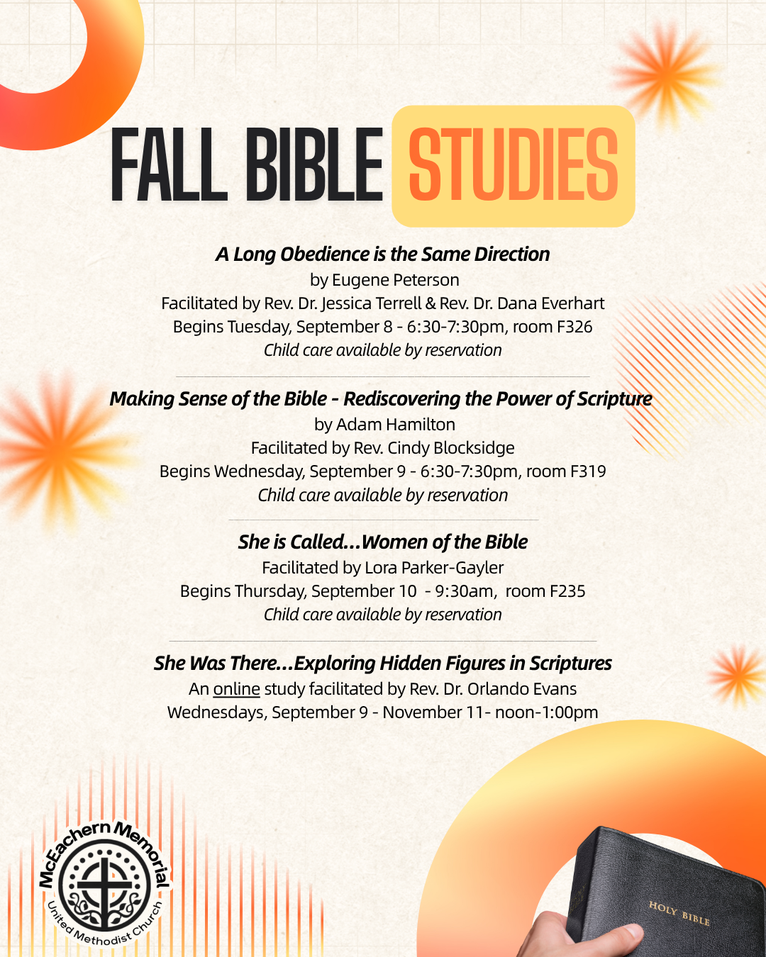 Fall Bible Studies - Sept 2026 insert